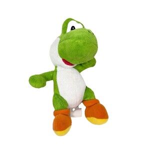 Super Mario Bros Green Yoshi Plush Doll Figure Stuffed Animal Toy 10”